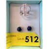 Image 1 : Sterling and Crystal Earrings plus Crystal Ring