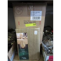 Case of New 70" Round Holiday Table Cloths