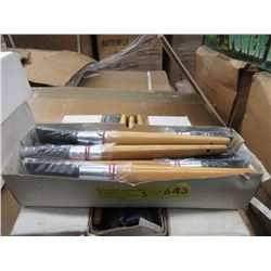 3 Dozen New #8 Artist Bristle Brushes
