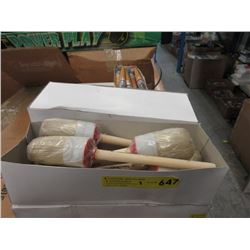 3 Boxes of #12 Round Bristle Brushes