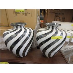 Pair of New Large Glazed Ceramic Vases