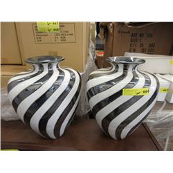 Pair of New Large Glazed Ceramic Vases