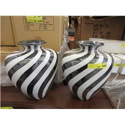 Pair of New Large Glazed Ceramic Vases