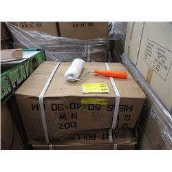 4 Dozen New 7.5" Handled Paint Rollers