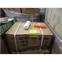 4 Dozen New 7.5" Handled Paint Rollers