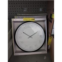 3 New  12" Wall Clocks with Glass Lenses
