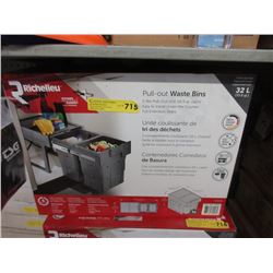 New 2-Bin Pull Out Waste Bin Unit
