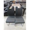 Image 1 : Pair of New Dining Chairs with Chromed Frames