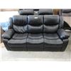 Image 1 : New Black Manual Reclining Sofa