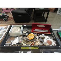 Coca-Cola Belt Buckle, Coins, Tokens, Pens & More