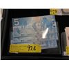 Image 1 : 3 Uncirculated 2002 Canadian $5 Bills in Sequence
