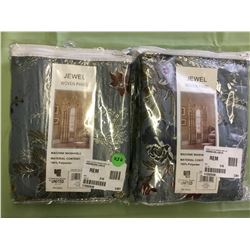 Jewel Woven Panel Curtains (Two)