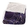 Image 2 : Plush Croc Embossed Faux Fur Throw Blanket Medium