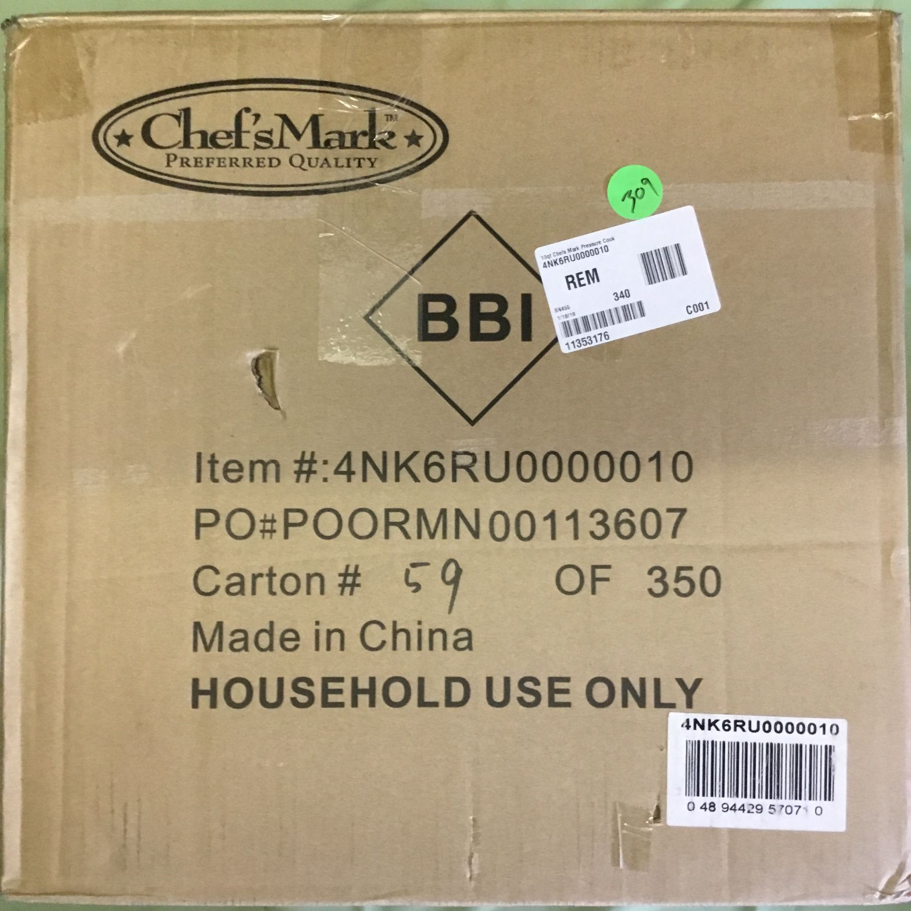 Chef's Mark Pressure Cooker