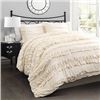 Image 2 : Lush Ivory 4 Piece Comforter Set King Size