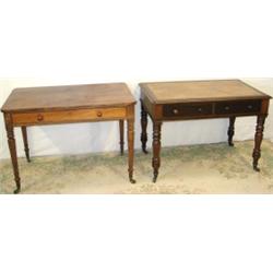 Early C19th Regency period mahogany writing table with frieze drawer, dummy...