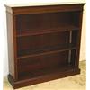 Image 1 : Edwardian mahogany & satinwood crossbanded open bookcase with adjustable...