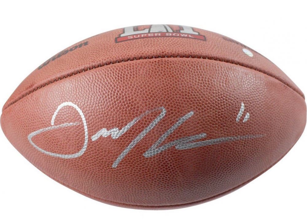 edelman signed football