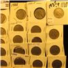 Image 3 : (28) 1935 P Buffalo Nickels all carded in 1 1/2" & 2" holders. Some slightly better grades.