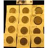 Image 1 : (12) 1937 P Buffalo Nickels all carded in 1 1/2" holders. Some slightly better grades.