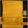 Image 1 : (Muscatine Business School) Blank Check "College Currency", female vignette left; March, 1912 "The K