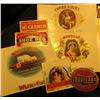 Image 2 : (10) different old and colorful Cigar Box labels.