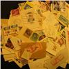 Image 2 : Large group of Used U.S. Postage Stamps with denomination of 4c or larger, most are attached.