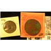 Image 2 : Pair of Old Chinese Copper Coins, one of which is a 1907 China 20 Wen, Y11.1.