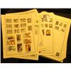 Image 1 : Large group of Stamp Album pages with numerous U.S. & foreign Stamps. Some mint unused condition. Ne