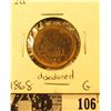 Image 1 : 1868 U.S. Two Cent Piece, Good, discolored.