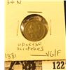 Image 1 : 1881 U.S. Three Cent Nickel, VG/Fine. Obverse scratches.
