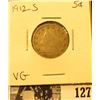 Image 1 : 1912 S Liberty Nickel, VG.