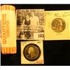 Image 1 : 1961 P Proof Silver Washington Quarter; 1990 S Proof Washington Quarter; & 2007 D Original BU Roll o