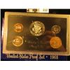 Image 2 : 1968 S U.S. Proof Set with a superb Cameo frosted Kennedy Silver Half Dollar. In original box of iss