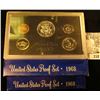 Image 2 : (2) 1968 S U.S. Proof Sets with Kennedy Silver Half Dollars. In original boxes of issue.