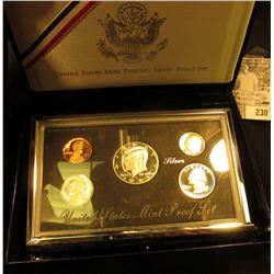 1992 United States Mint Premier Silver Proof Set in original box as issued.