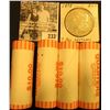 Image 1 : 1878 P 7 tail feathers U.S. Morgan Silver Dollar, EF; & (4) 2007 D Original Gem BU Bank-wrapped roll