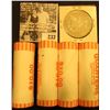 Image 2 : 1878 P 7 tail feathers U.S. Morgan Silver Dollar, EF; & (4) 2007 D Original Gem BU Bank-wrapped roll