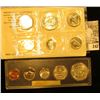 Image 2 : 1964 S Gem BU Year Set in a Snaptight case & 1965 U.S. Special Mint Set in original envelope as issu