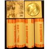 Image 2 : (4) 2001 D Solid Date Rolls of Gem BU New York Statehood Commemorative Quarters in bank-wrapped Roll