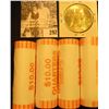 Image 2 : (4) 2007 D Solid Date Rolls of Gem BU Wyoming Statehood Commemorative Quarters in bank-wrapped Rolls