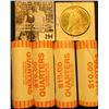Image 2 : (4) 2007 D Solid Date Rolls of Gem BU Idaho Statehood Commemorative Quarters in bank-wrapped Rolls; 