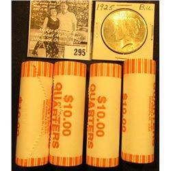 (4) 2006 D Solid Date Rolls of Gem BU Nebraska Statehood Commemorative Quarters in bank-wrapped Roll