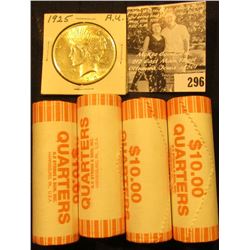 (4) 2005 D Solid Date Rolls of Gem BU California Statehood Commemorative Quarters in bank-wrapped Ro
