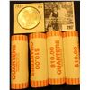 Image 1 : (4) 2005 D Solid Date Rolls of Gem BU West Virginia Statehood Commemorative Quarters in bank-wrapped