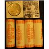 Image 1 : (4) 2005 D Solid Date Rolls of Gem BU Oregon Statehood Commemorative Quarters in bank-wrapped Rolls;