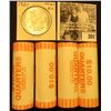 Image 1 : (4) 2005 D Solid Date Rolls of Gem BU Kansas Statehood Commemorative Quarters in bank-wrapped Rolls;