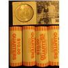 Image 2 : (4) 2006 D Solid Date Rolls of Gem BU South Dakota Statehood Commemorative Quarters in bank-wrapped 