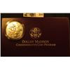 Image 1 : 1999 P Dolley Madison Gem BU .900 Fine Silver Dollar in original box of issue with literature.