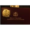Image 2 : 1999 P Dolley Madison Gem BU .900 Fine Silver Dollar in original box of issue with literature.
